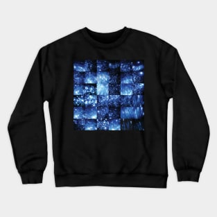 Blue Glitter - Video Stills Grid Crewneck Sweatshirt